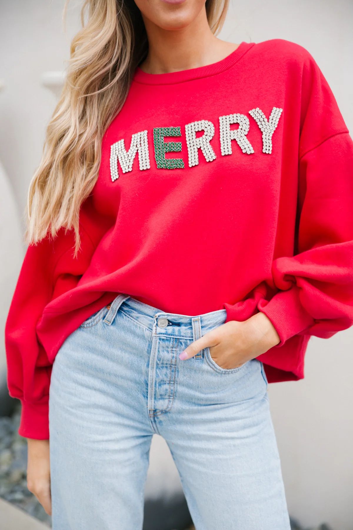 MERRY RED PULLOVER | Judith March