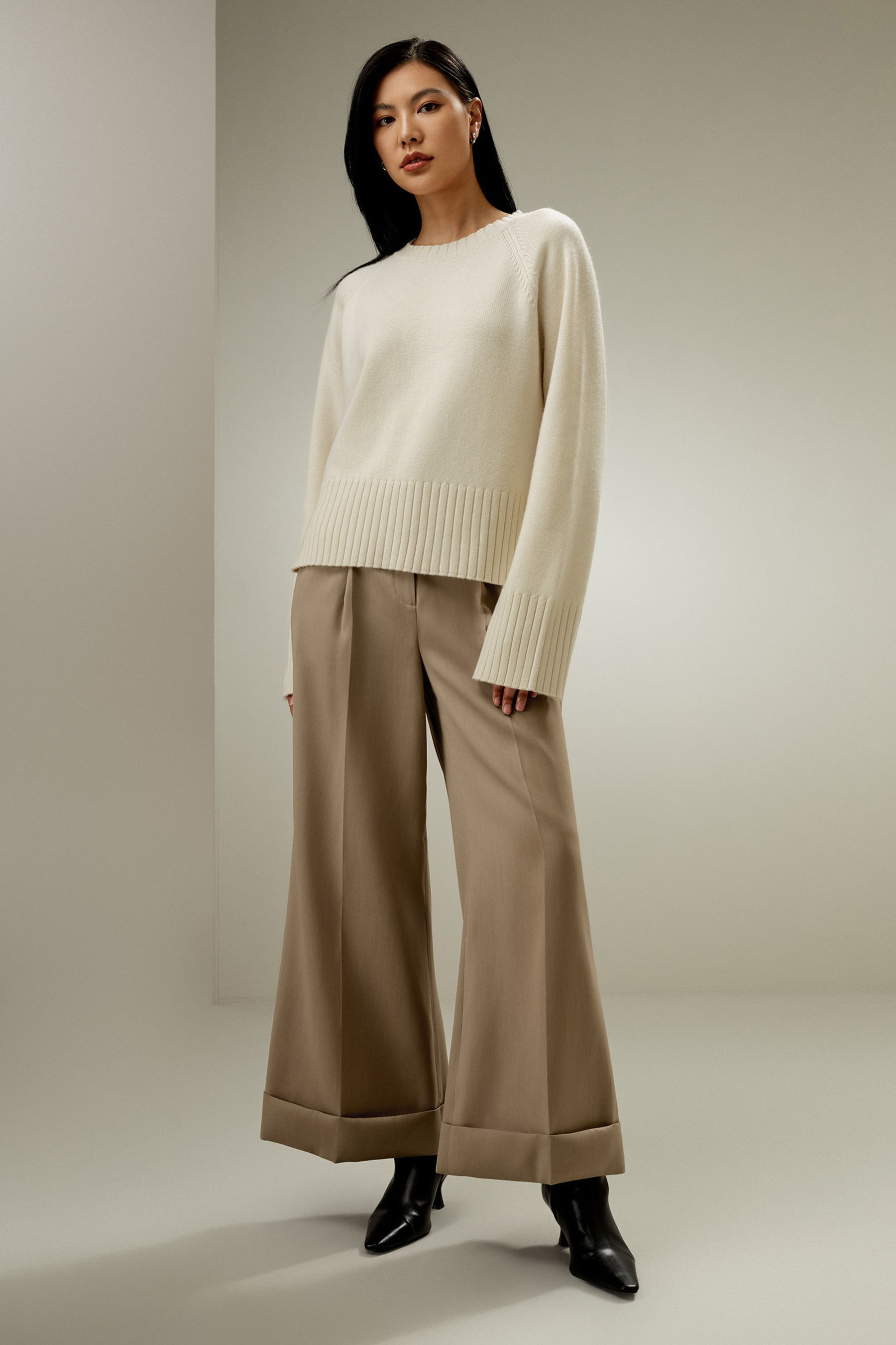 Oversized Gelato Wool-Blend Sweater | LilySilk