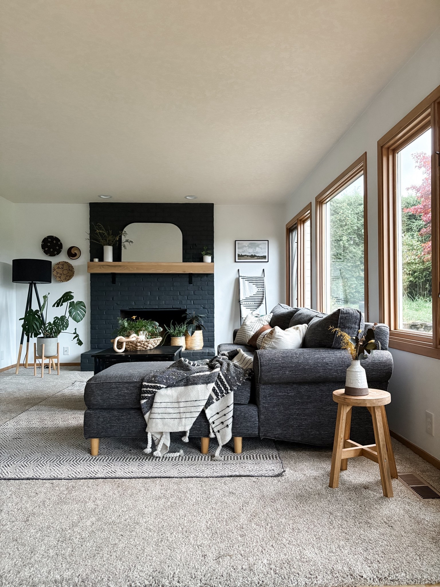 Cozy living room progress. Neutral, organic modern aesthetic 

#LTKHome