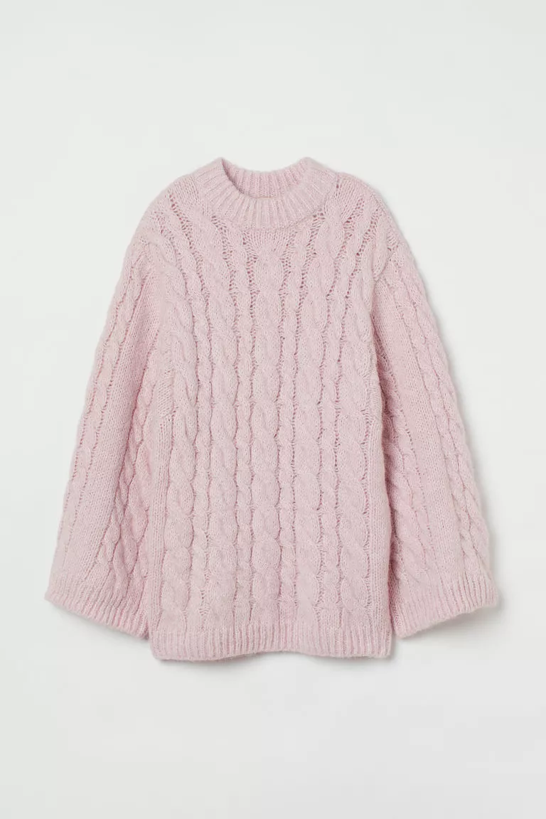 H and m cable knit outlet sweater