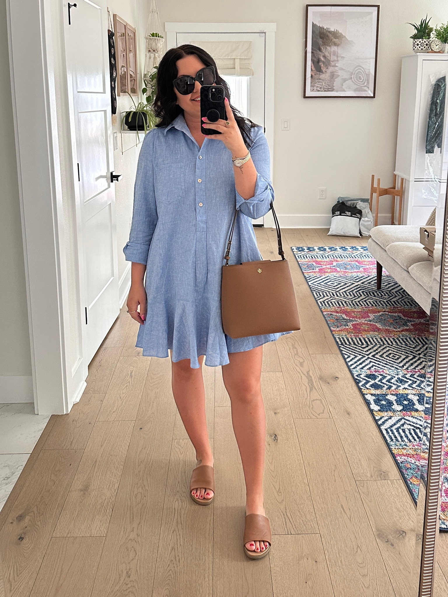 callahan shirt dress TUCKERNUCK DROP WAIST SHIRTDRESS