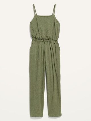 Waist-Defined Sleeveless Cropped Cami Jumpsuit for Women | Old Navy (US)