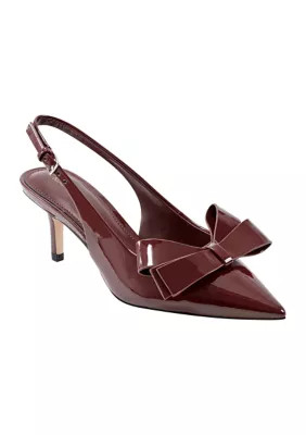 Marc Fisher Women's Slingback Bow Heels, Red, 8.5M | Belk