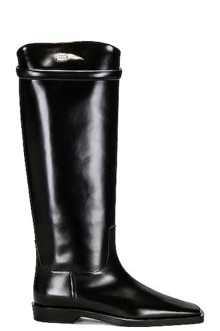 Toteme The Riding Boot in Black | FWRD 