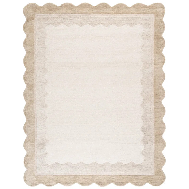 Martha Stewart Hand Tufted Wool, Cotton Striped Outdoor Rug | Wayfair North America