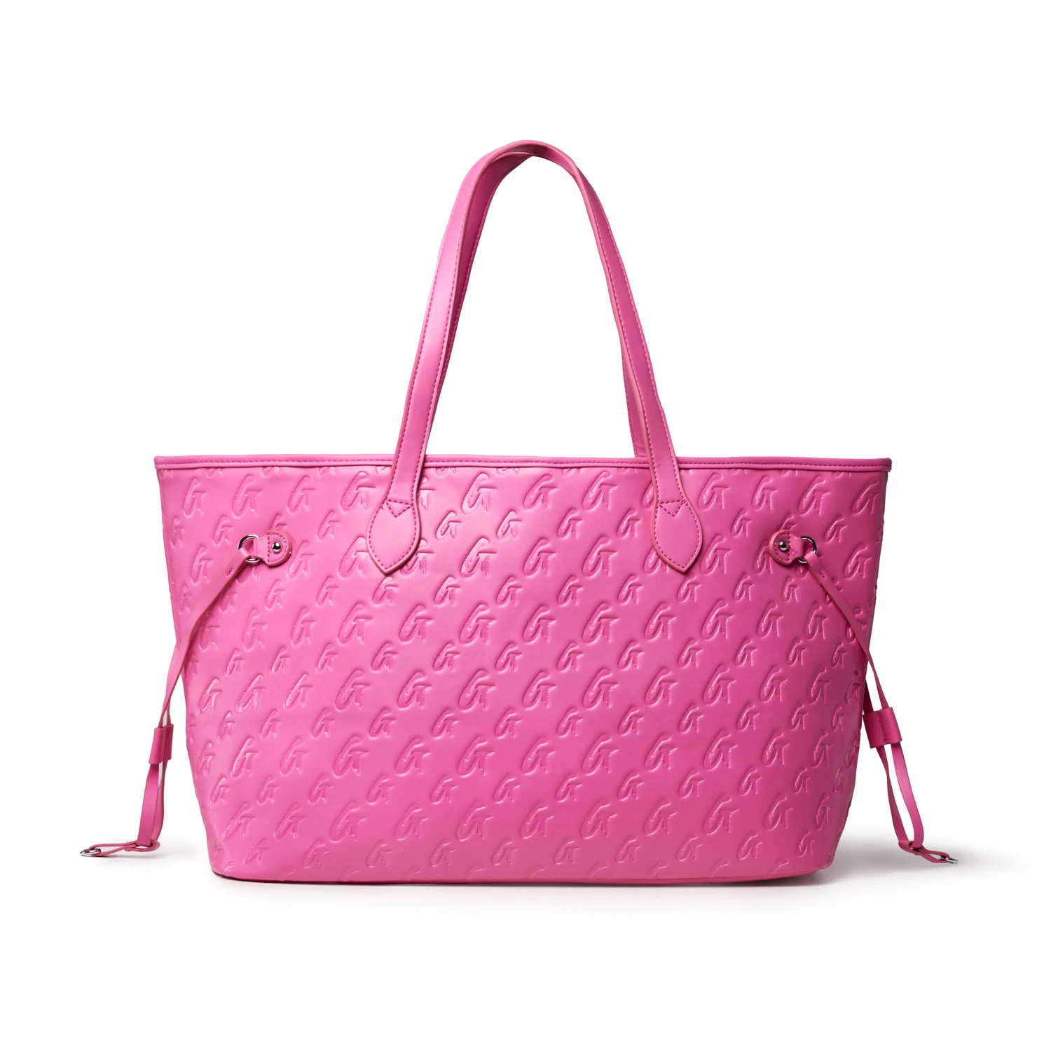 MONOGRAM GLAM TOTE - HOT PINK | Glam-Aholic Lifestyle