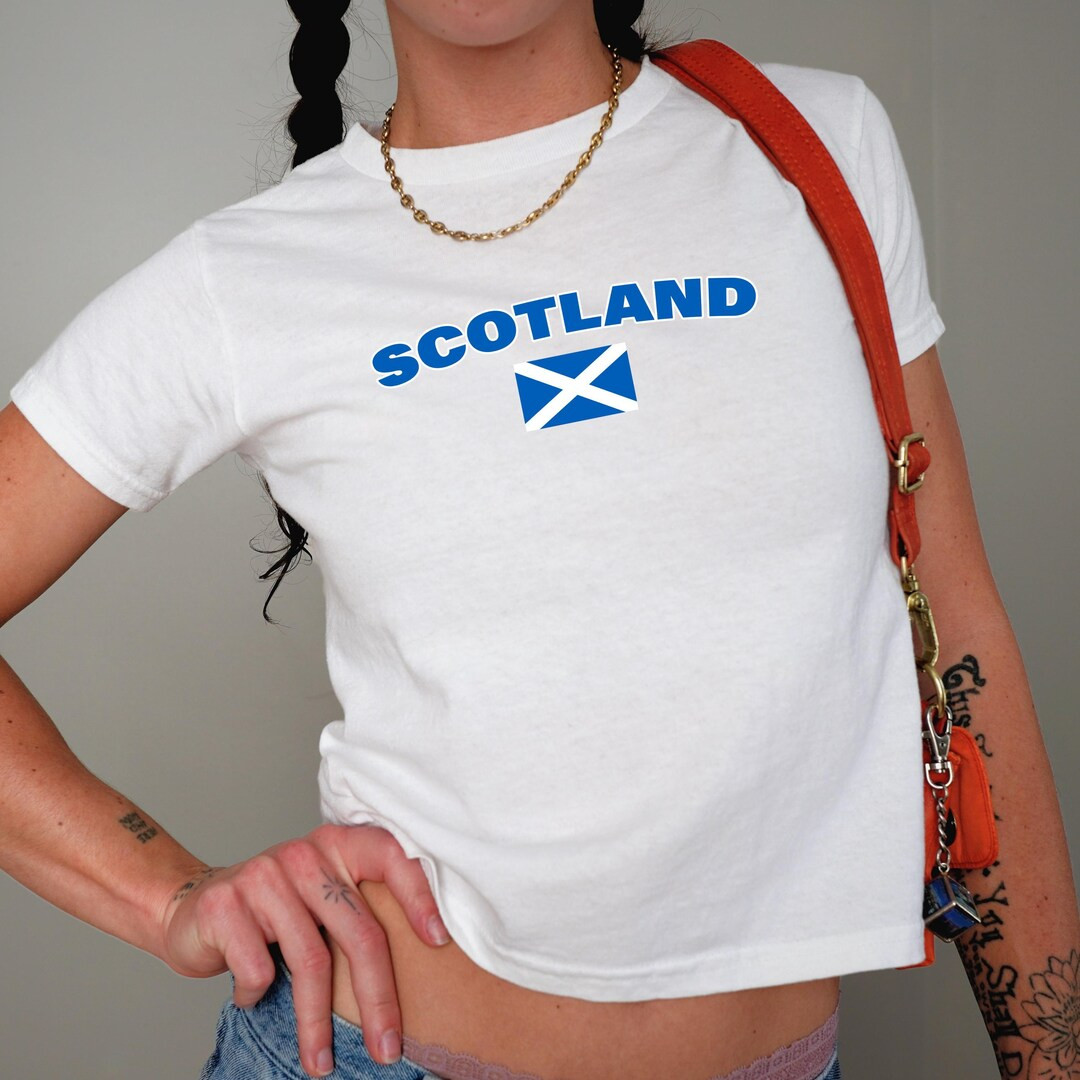 Scotland Baby Tee Y2K / 90s Style, 2000s, Cropped Tee, 00s Fashion, 2024 Euros, Football Fan T-sh... | Etsy (US)
