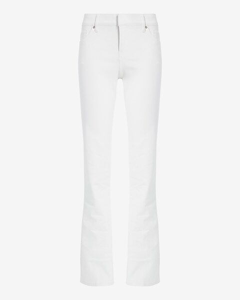 Editor Low Rise White Bootcut Jeans | Express