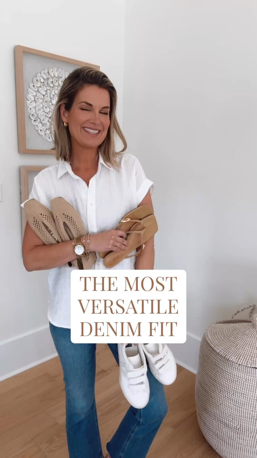 The kick flare for pairs so well with so many shoe choices.  I am 5’11” wearing size 28x30.  Small top. Shoes true to size.  

#LTKTall #LTKOver40 #LTKgrwm