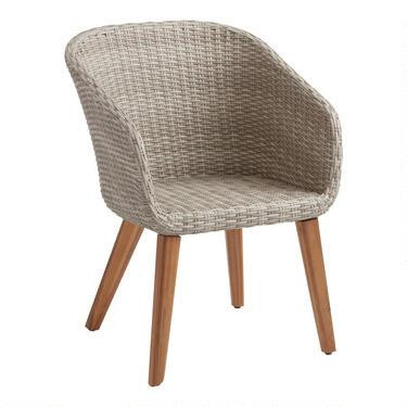 Kendari All Weather Wicker Outdoor Dining Armchair Set of 2 | World Market