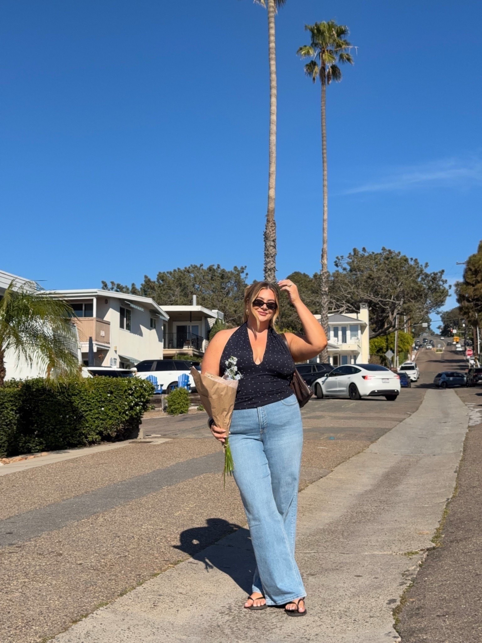 Spring date night outfit inspo 🤍

wearing a 34 in the jeans & a xl in the top xx 

#LTKSeasonal #LTKMidsize