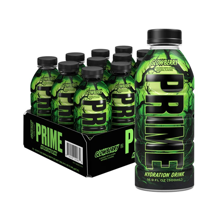 Prime Hydration Drink, Glowberry Special Edition 16.9oz 12pk Bottles (12 Bottles) | Walmart (US)