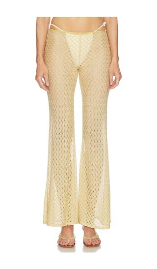Missoni Trousers in Metallic Gold. - size 40 | Revolve Clothing (Global)