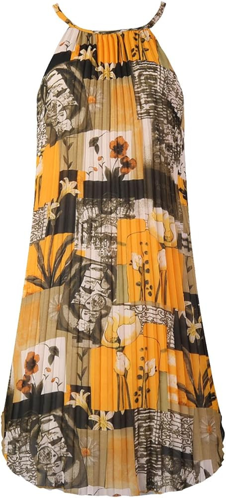 Ellames Pleated Casual Swing Dress | Amazon (US)