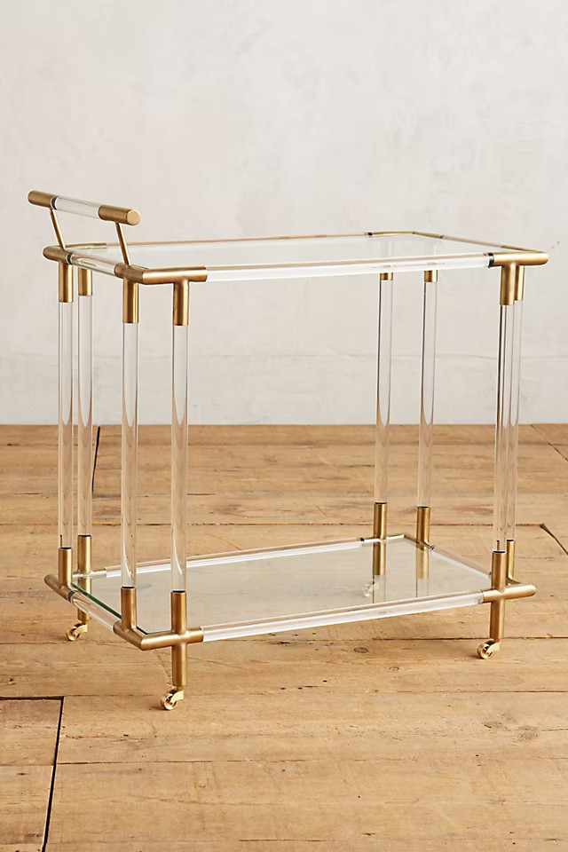 Oscarine Lucite Bar Cart | Anthropologie (US)