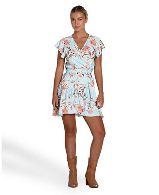 Women's Love Shack Mini Wrap Dress | Macy's