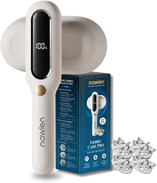 Fabric Shaver, Rechargeable Lint Remover, Pearl White | Amazon (US)