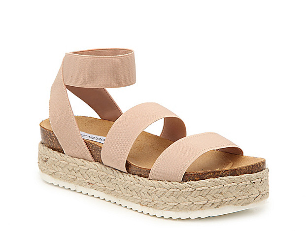 Steve Madden Kimmie Espadrille Wedge Sandal - Women's - Blush | DSW