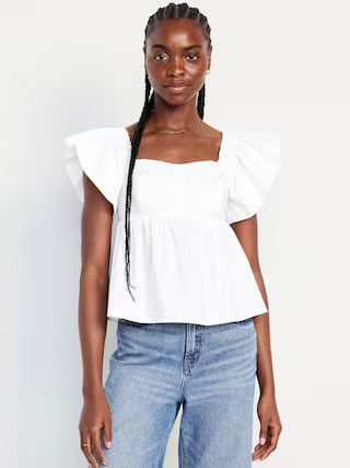 Flutter-Sleeve Top | Old Navy (US)