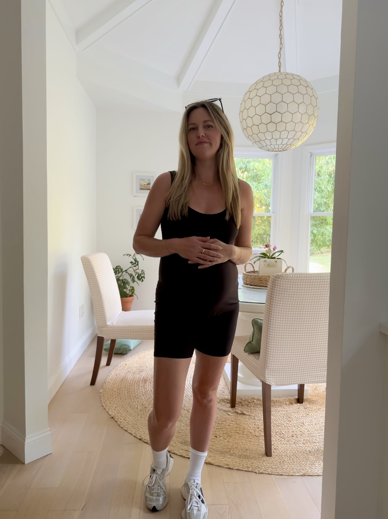 Went to the gym in this and threw an oversized button up on top after for our dinner reservation.  #maternity

#LTKFitness #LTKBump #LTKStyleTip