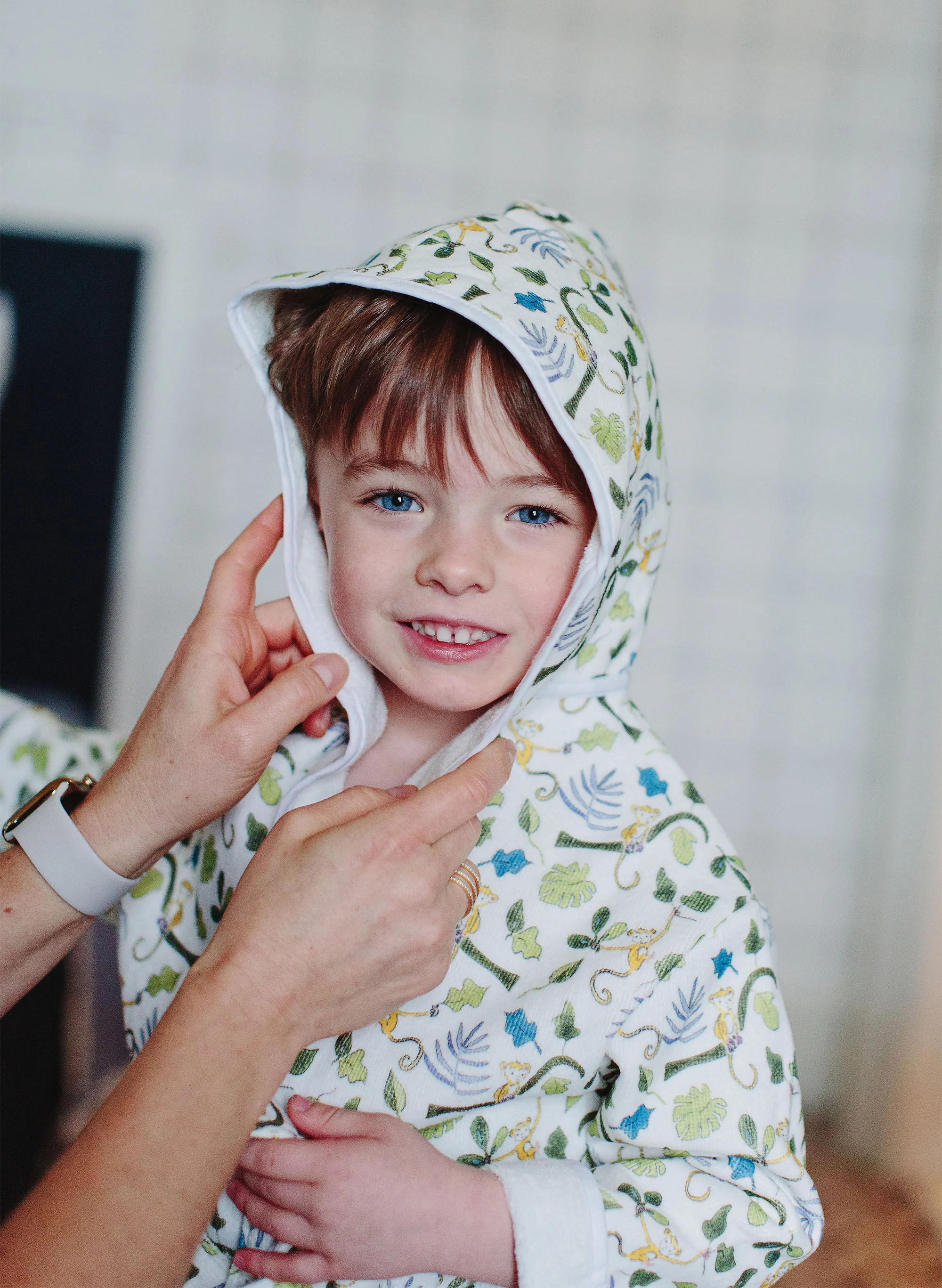 Happy Monkey Bathrobe for Children | Timo and Violet