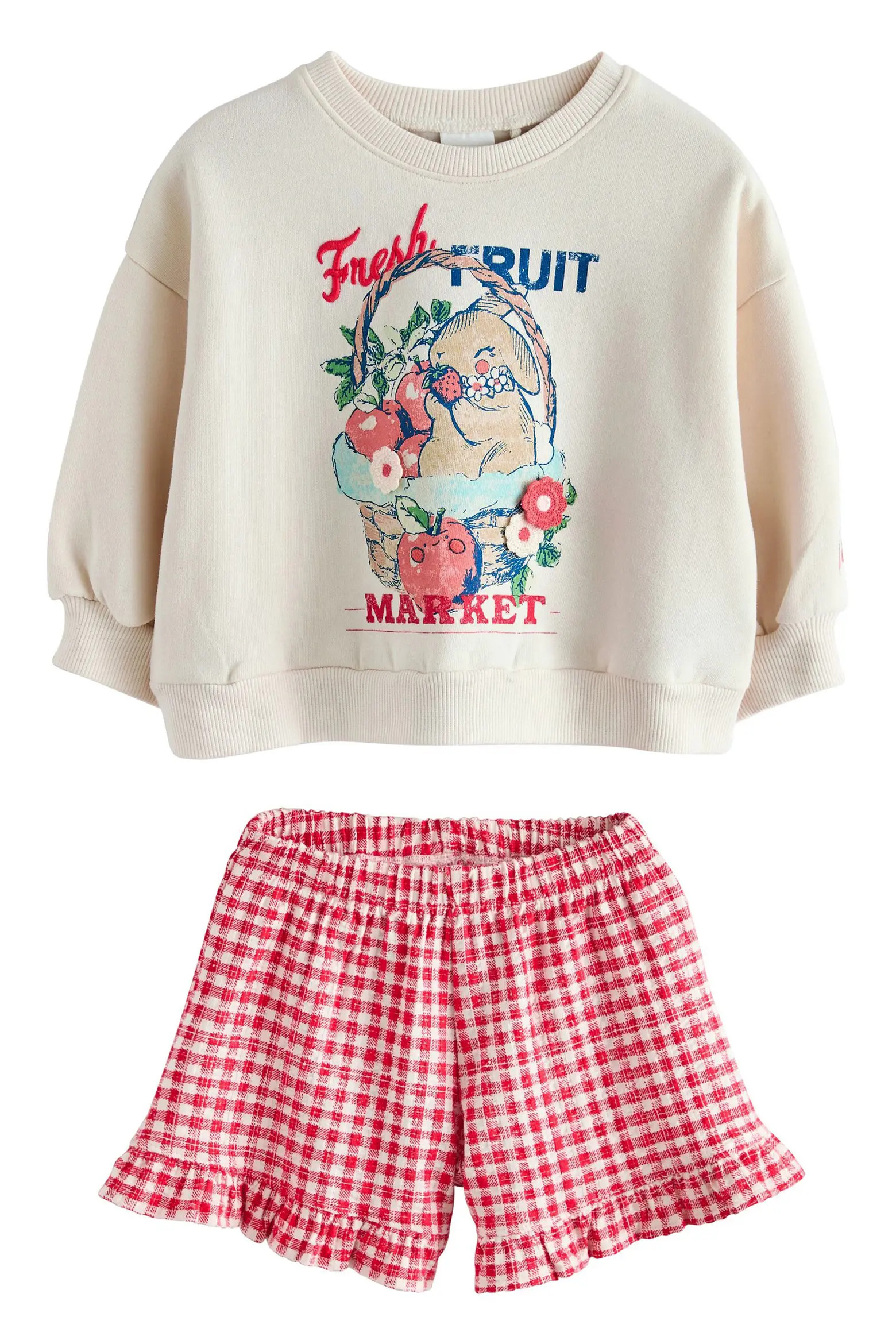NEXT Kids' Fruit Sweatshirt & Frill Shorts Set (Women) | Nordstrom | Nordstrom