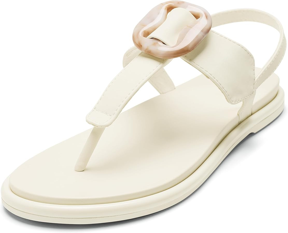 OLUKAI La'i T-Bar Women’s Strappy Beach Sandals, Versatile Water-Friendly Shoes, Slip-On Style ... | Amazon (US)
