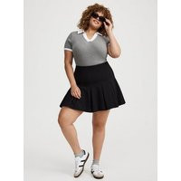 Pleated Mini Skirt in Black | Torrid (US & Canada)