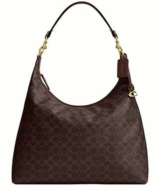 COACH Juliet 38 Signature C Coated Canvas Shoulder Handle Bag - Maple | Dillard's