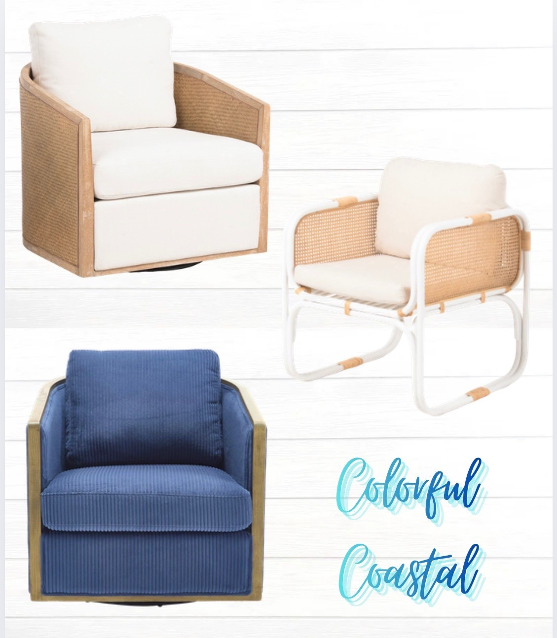 Fun Accent Chairs

Colorful Coastal, Accent Chairs, Coastal Design

#LTKHome