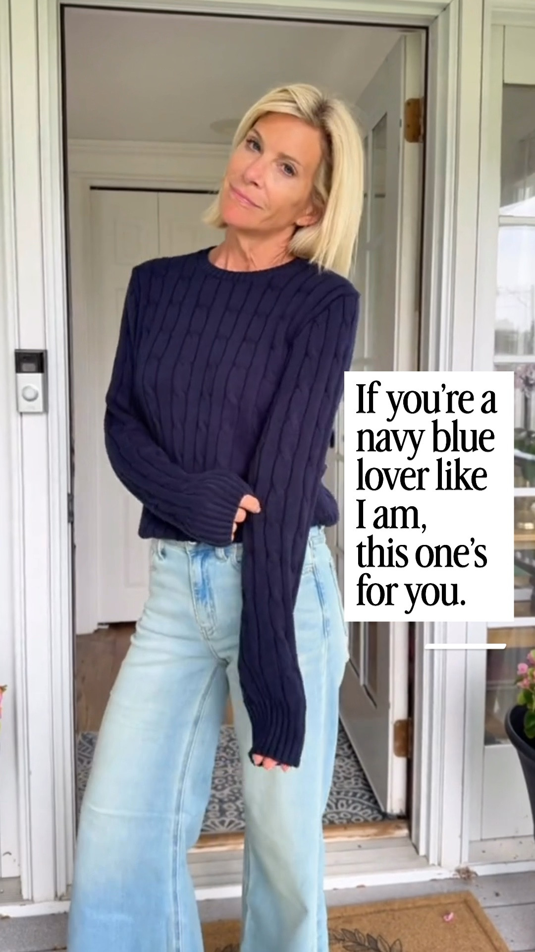 This was exactly what I wore for Mahjong night, and it’s one of those effortless combinations that works for lunch with friends, errands, travel days, or casual evenings out. Comfortable, classic, and polished, that’s my favorite kind of outfit.

👩‍💻 LTK PRO TIPS
❤️ Heart = Support my posts ;-)
🔖 Save = Keep this outfit for your next casual outing.
📋 Lists = Organize your favorite wardrobe staples.
📲 Share = Send this to a friend who loves classic style.
💬 Comment = Are you a navy blue lover too?

#LTKootd #LTKSeasonal #LTKOver40