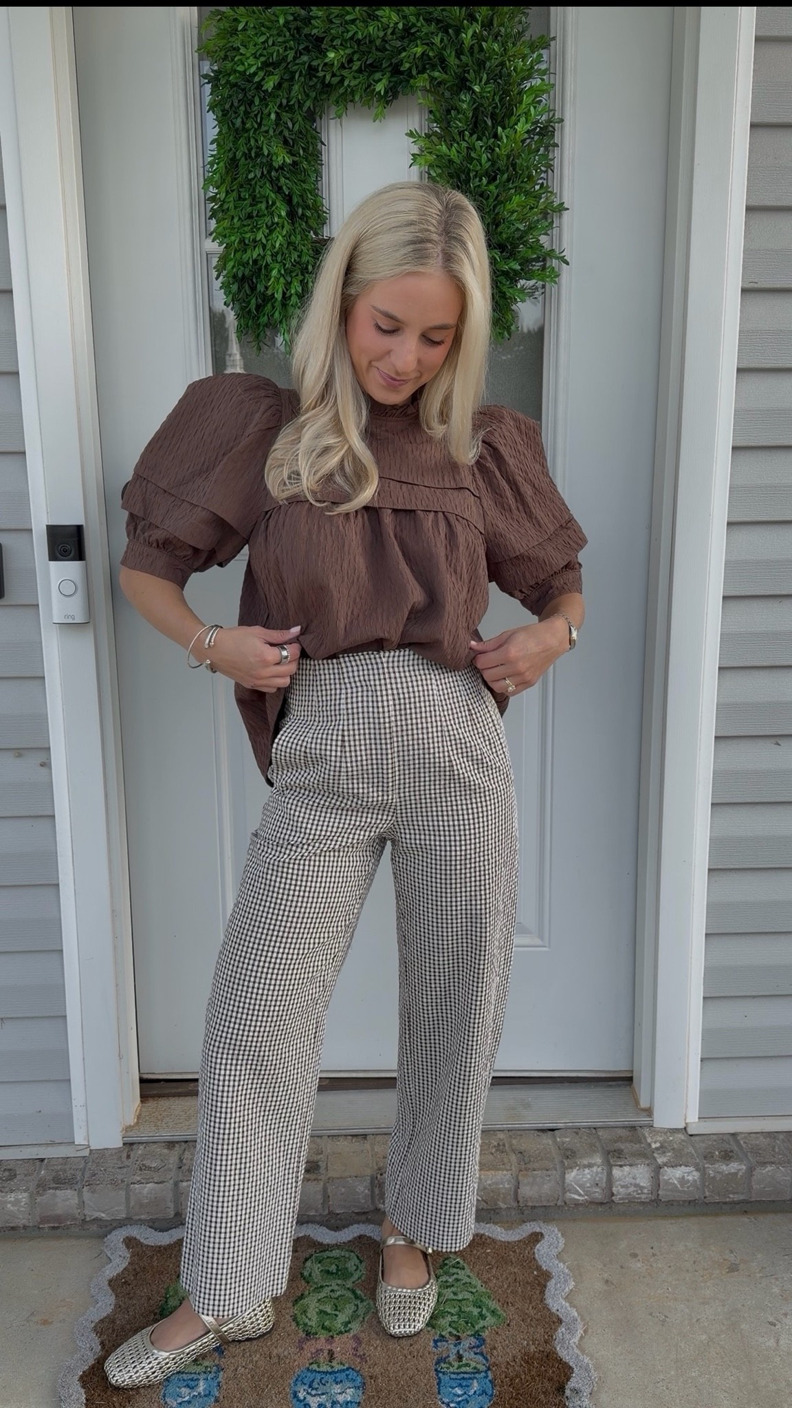 Top is old from Shop the Mint!! Pants are my gingham pants from Dillards!!

#LTKootd #LTKWorkwear