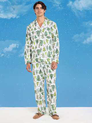 Printed Flannel Pajama Set for Men | Old Navy (US)