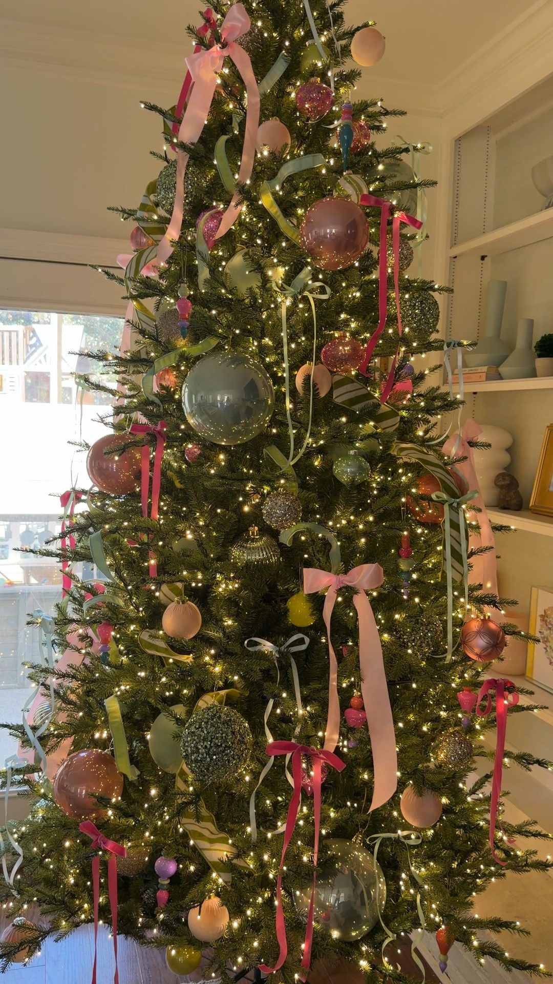 Our Christmas tree! 🩷 9’ full unflocked tree  

#LTKHoliday