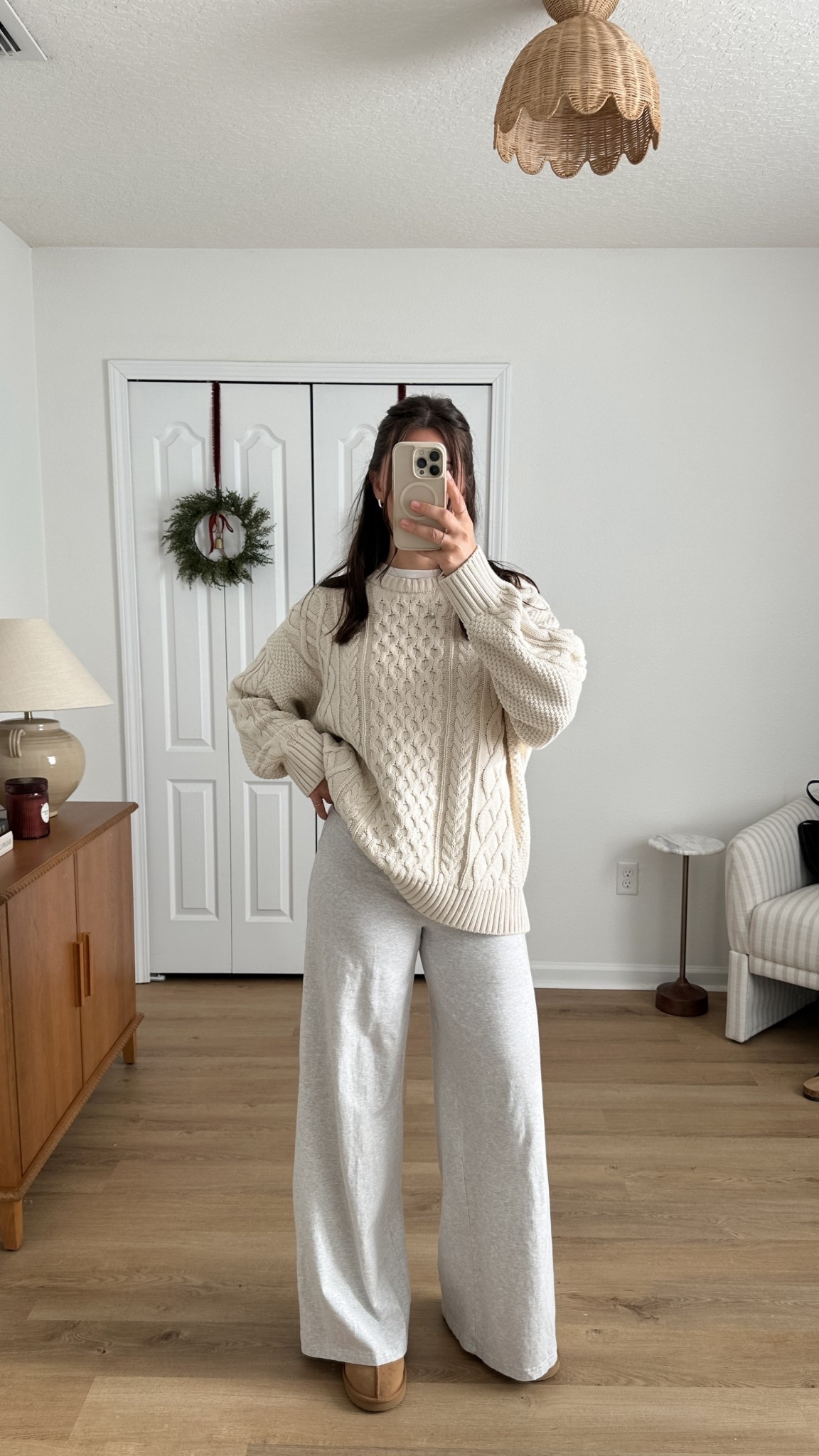 Cozy Sunday ootd! Wearing size medium sweater. Set is older from aerie but linked some similar 

#LTKFindsUnder100 #LTKootd