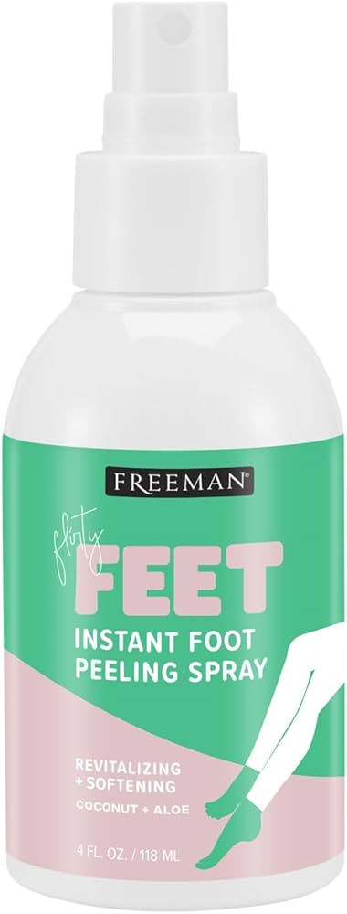 Freeman Flirty Feet Coconut and Aloe Instant Peeling Foot Spray, Softening Foot Peel Mask Exfolia... | Amazon (US)