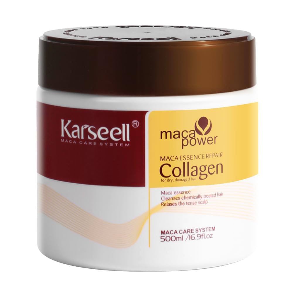 Karseell Collagen Hair Treatment Deep Repair Conditioning Argan Oil Collagen Hair Mask Essence fo... | Amazon (US)
