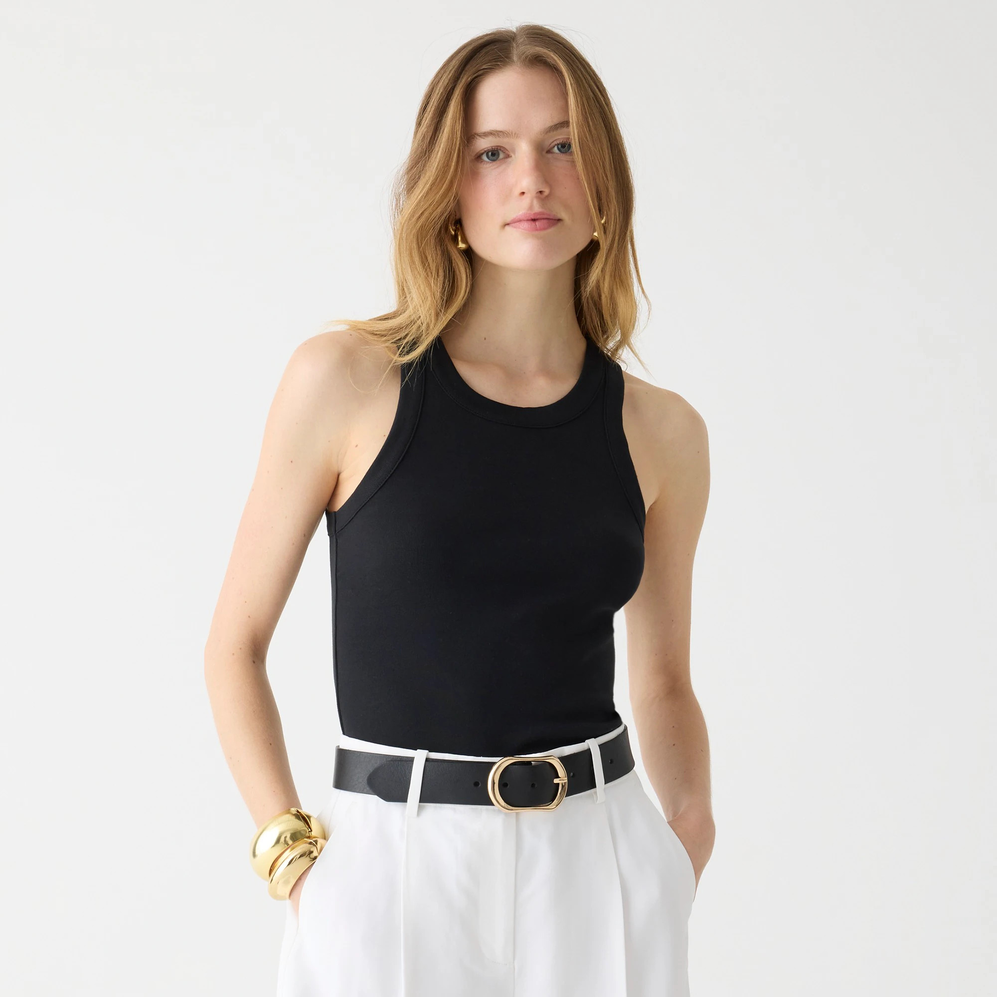 Perfect-fit high-neck tank top | J. Crew US