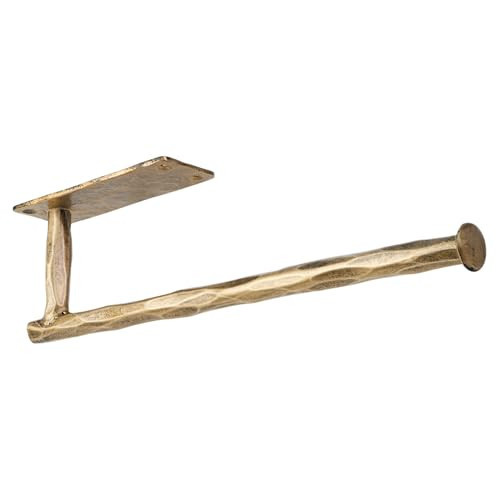Paper Towel Holder Wall Mounted, Heavy Duty Solid Metal Hand Forged Paper Towel Rack for Kitchen，Roll Paper Organizer with Hammered Finish | Amazon (US)