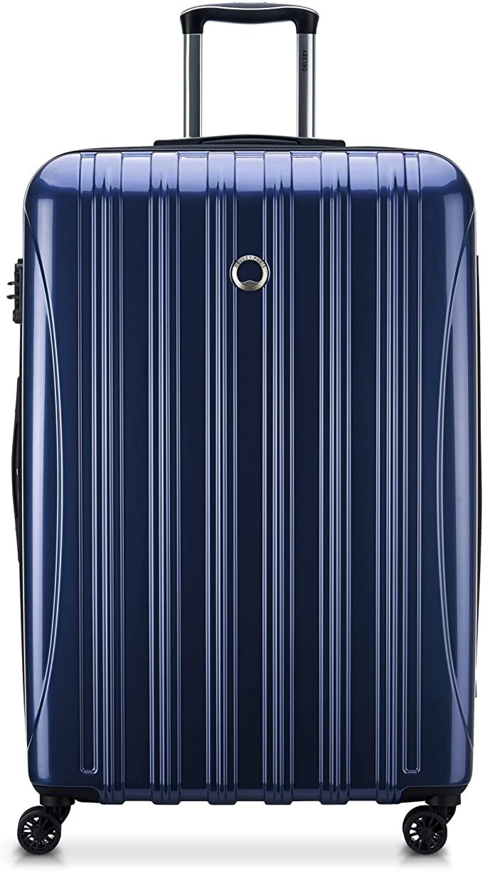DELSEY Paris Helium Aero Hardside Expandable Luggage with Spinner Wheels, Blue Cobalt, Checked-La... | Amazon (US)