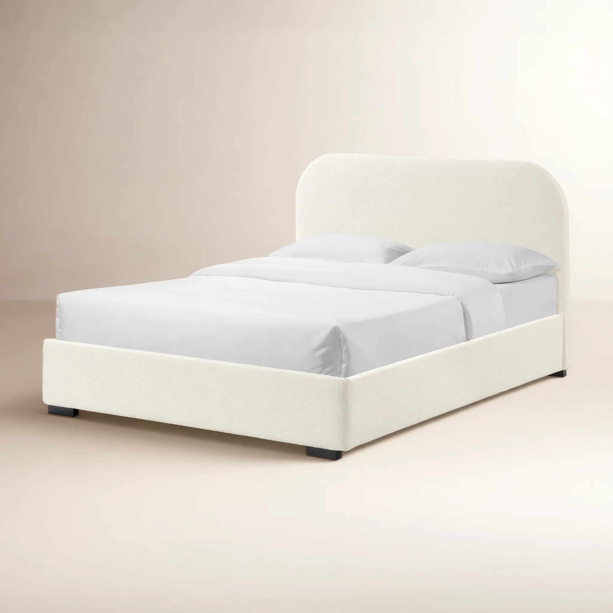 Reigen Boucle Platform Bed | Wayfair North America