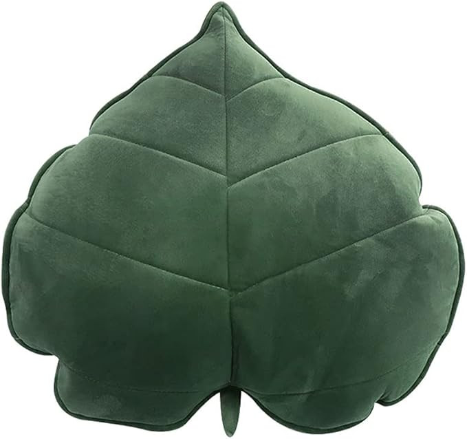 Leaf Throw Pillows Cute Novelty Plant Plush Cushion Backrest Pillow Home Decoration for Car, Bedr... | Amazon (US)
