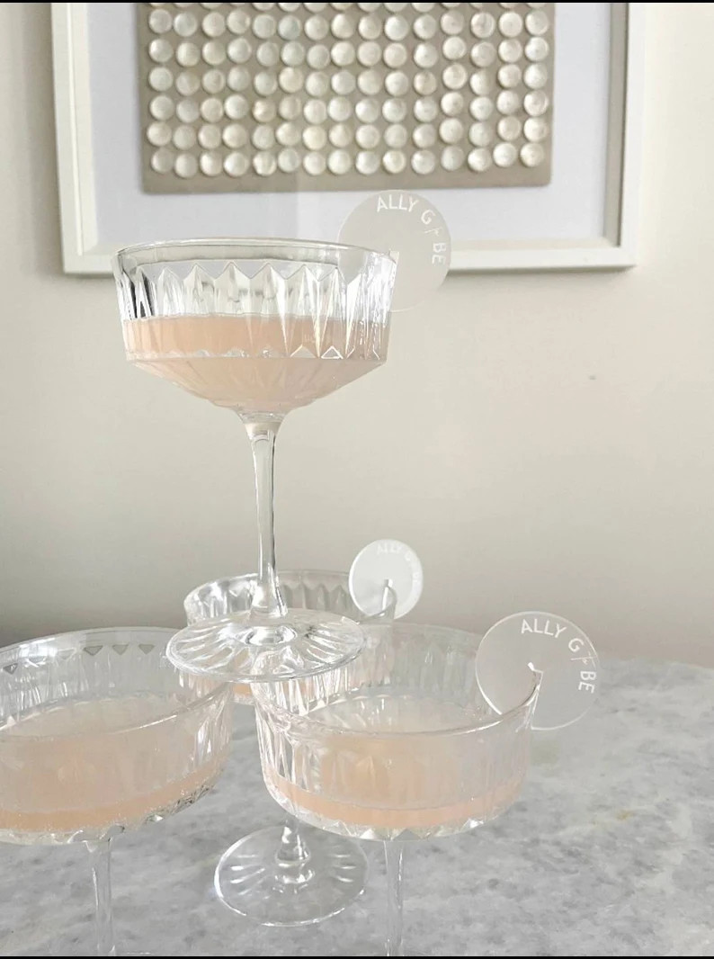 Acrylic Drink Tags Drink Toppers Personalised Drink Toppers | Etsy | Etsy (US)