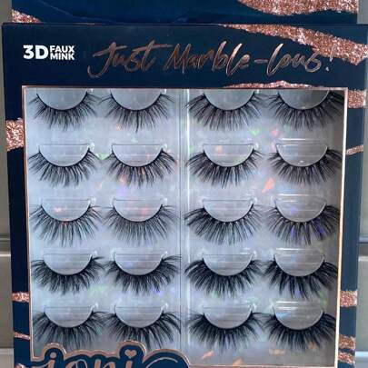 IONI 10 Pairs Lash Kit JUST MARBLE-LOUS! 100% Handmade, Beautiful And Luxurious! Easy To Apply. All Day Wear. Free Shipping From USA | SHEIN