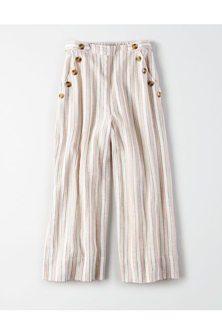 AE High-Waisted Side Button Culottes | American Eagle Outfitters (US & CA)