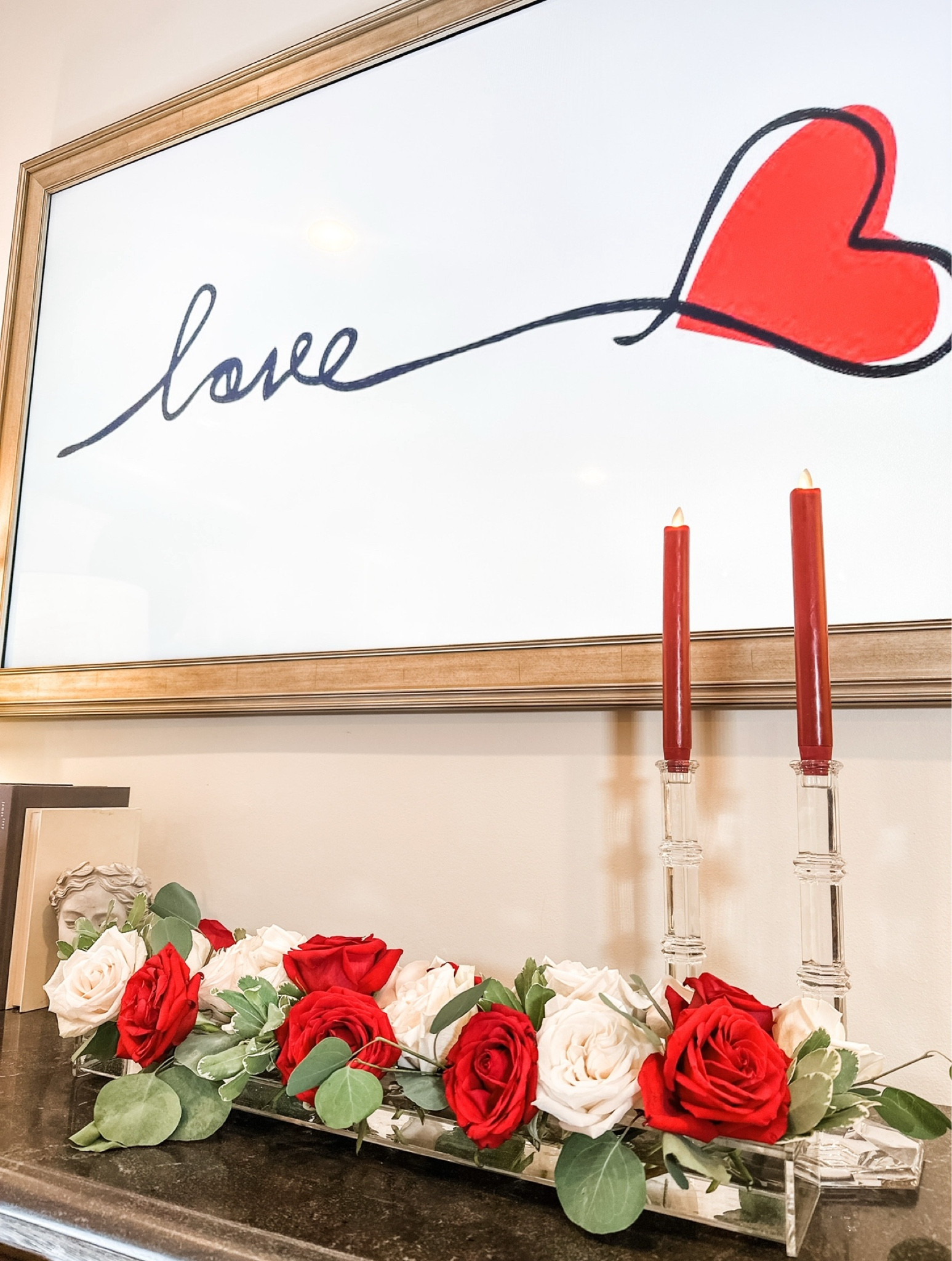 Valentine’s console moment. 

#LTKSeasonal #LTKHome #LTKStyleTip