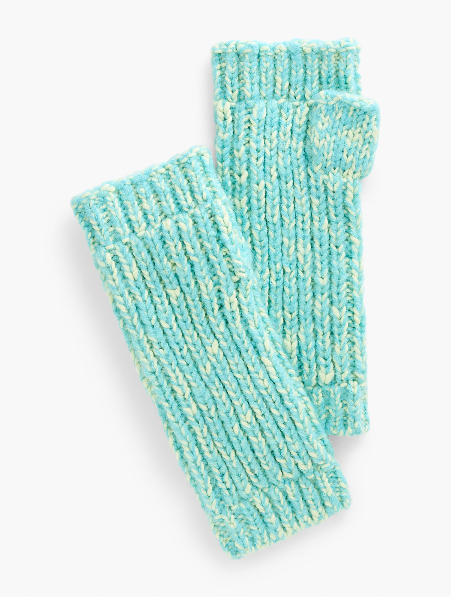 Shaker Stitch Fingerless Gloves - Marl | Talbots
