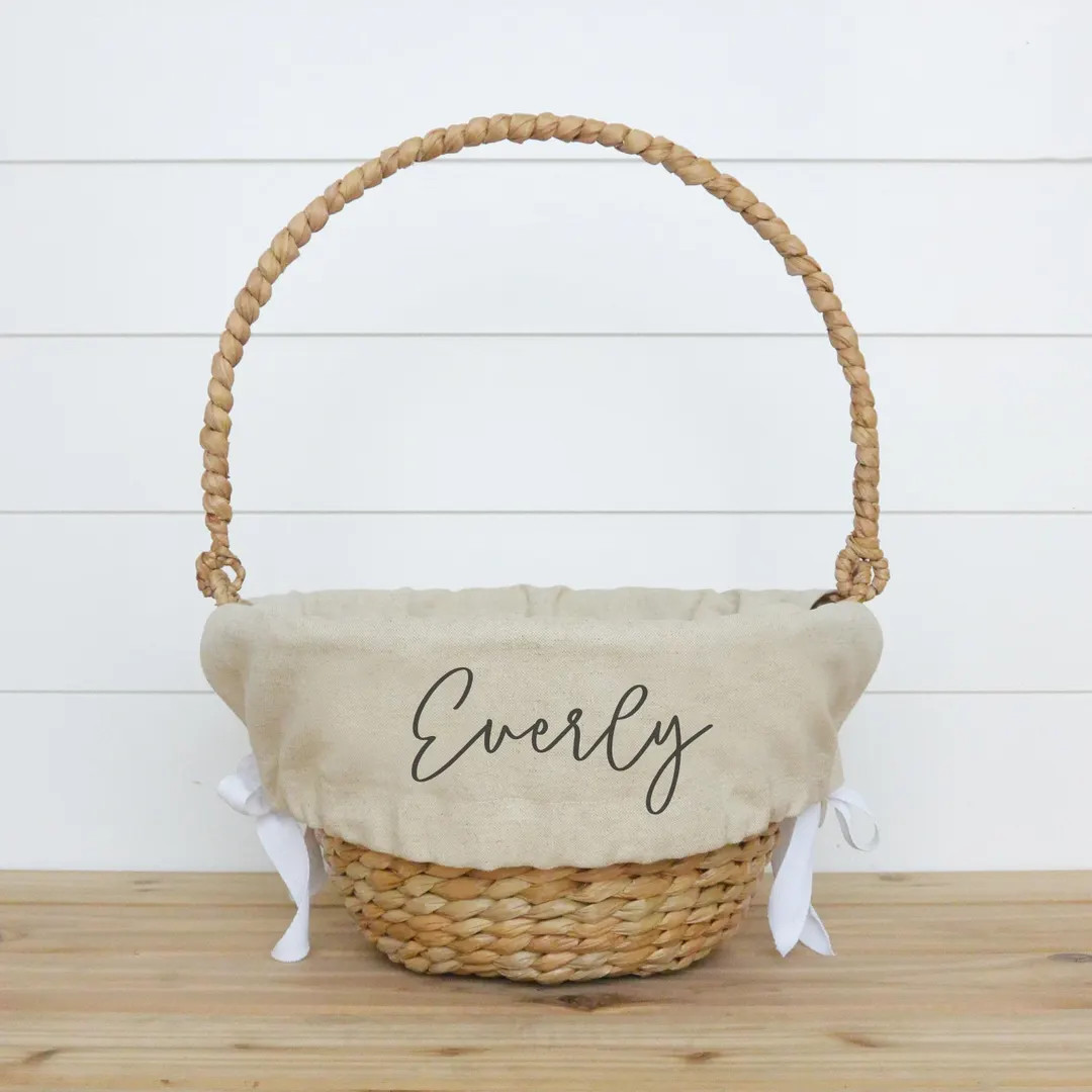 Personalized Easter Basket Liner | Customized Easter Basket Liner | Easter | Monogram | Girl East... | Etsy (US)