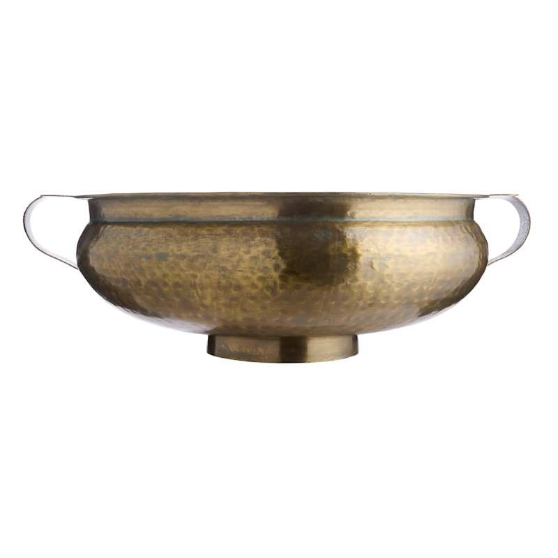 Gold Metal Bowl, 18" | At Home