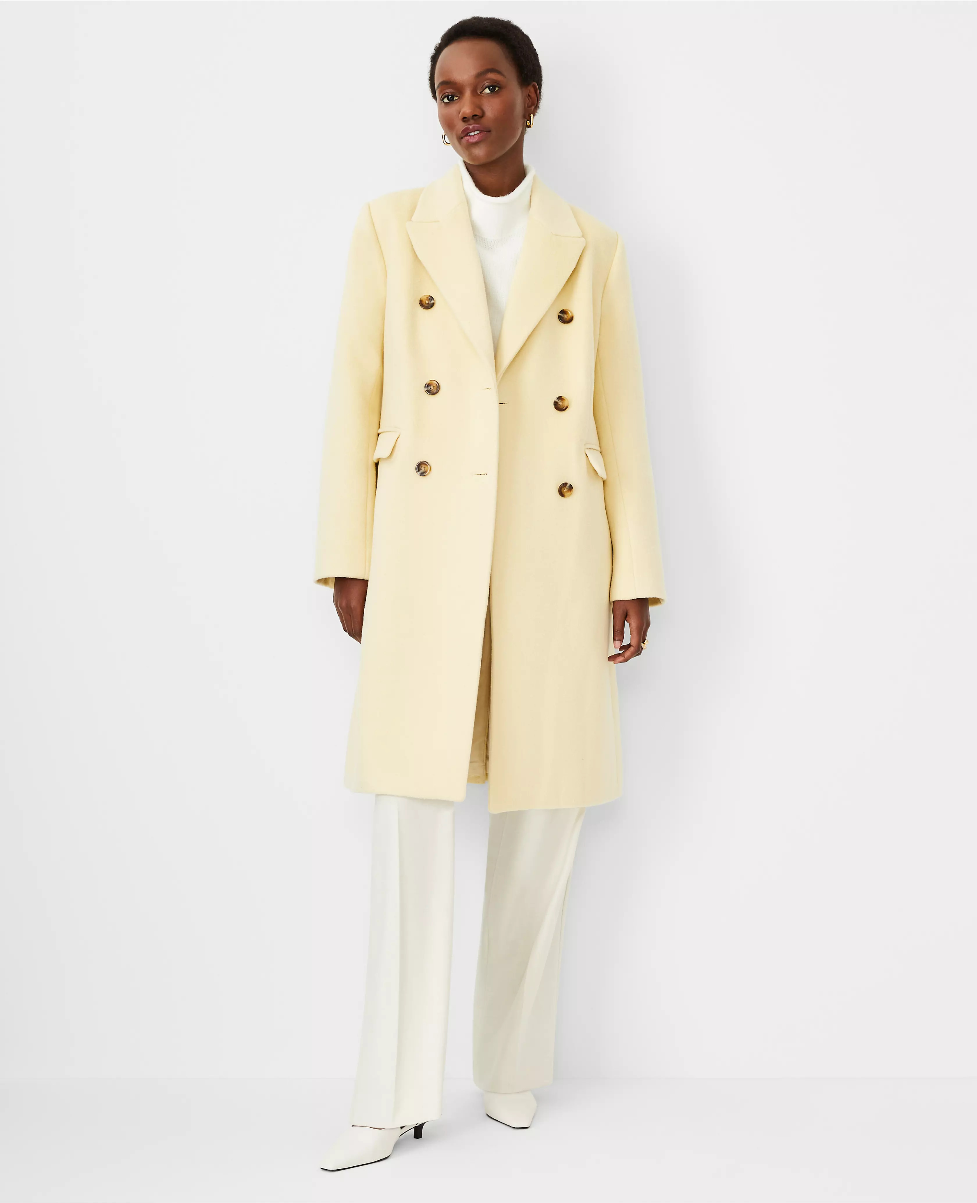 Wool Blend Chesterfield Coat | Ann Taylor (US)